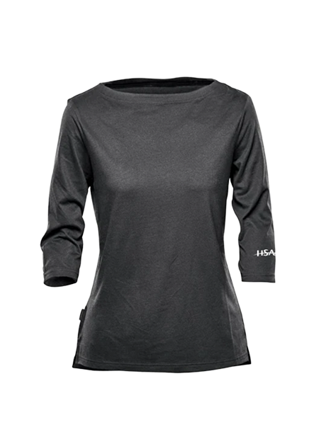 3/4 Sleeve/Boat Neck Tee