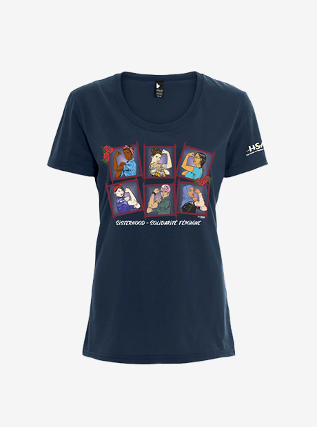 Navy Sisterhood Crewneck Tshirt