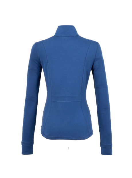 Ladies Lyon Eco Stretch Knit Full Zip - River Blue