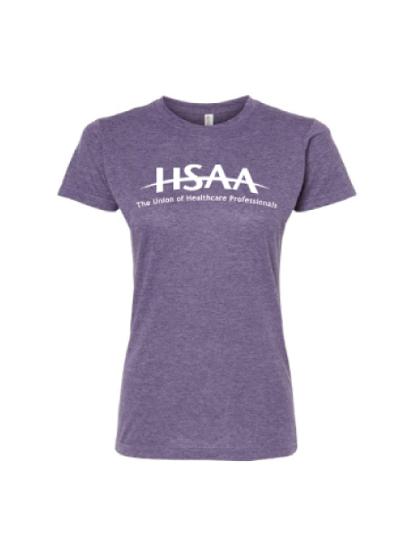 M&O Women's Blend Tshirt - Heather Purple