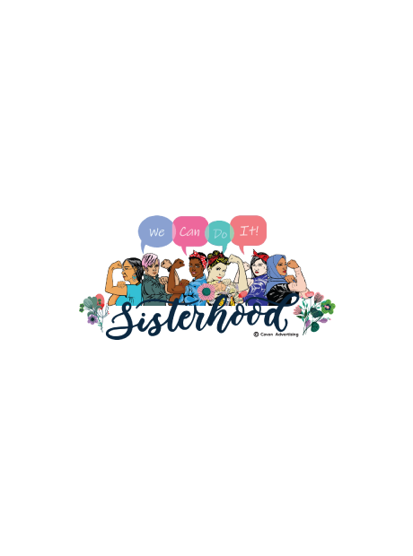 Sisterhood Crewneck Tshirt - Burgundy