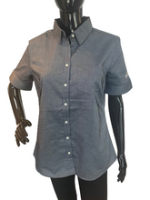 Dress Shirt Grey Short Sleeve Women's