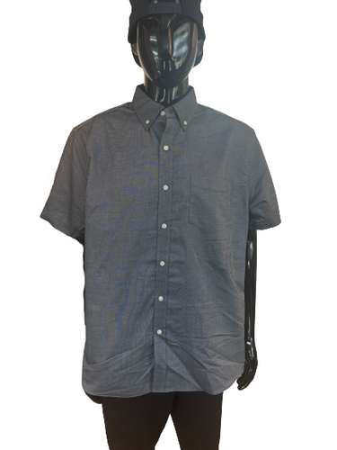 Dress Shirt Grey Short Sleeve Men's