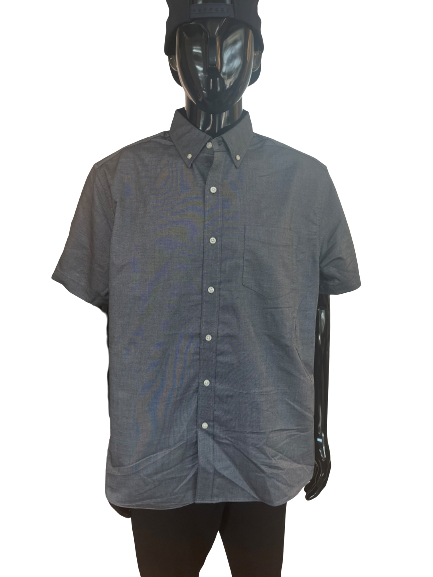 Dress Shirt Grey Short Sleeve Men s