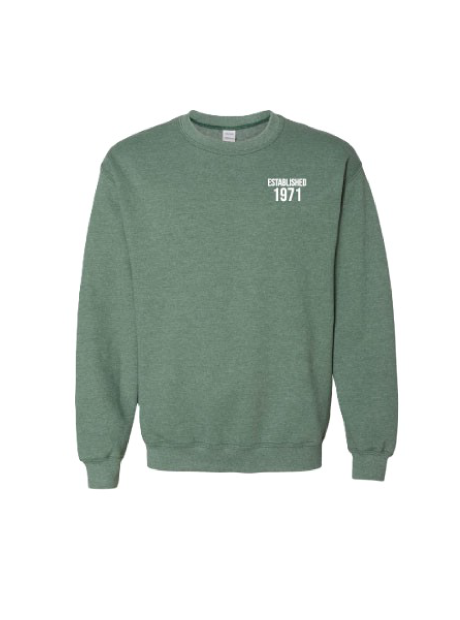 Crewneck - Heather Dark Green