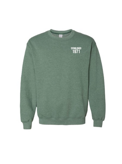 Crewneck - Heather Dark Green