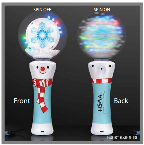 Winter Wonderland Spinning LED Light Wand