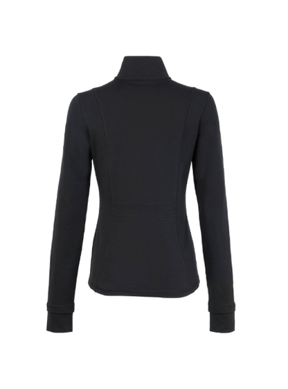 Ladies Lyon Eco Stretch Knit Full Zip - Black