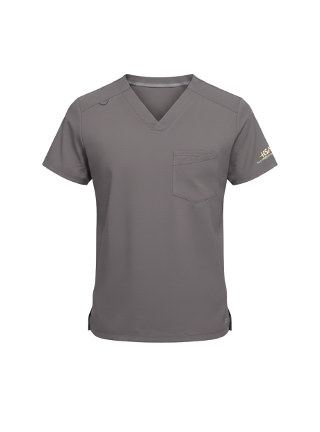 Men's Vibe Scrub Top - Pewter