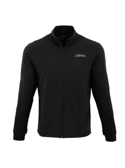 Men's Lyon Eco Stretch Knit Full Zip - Black