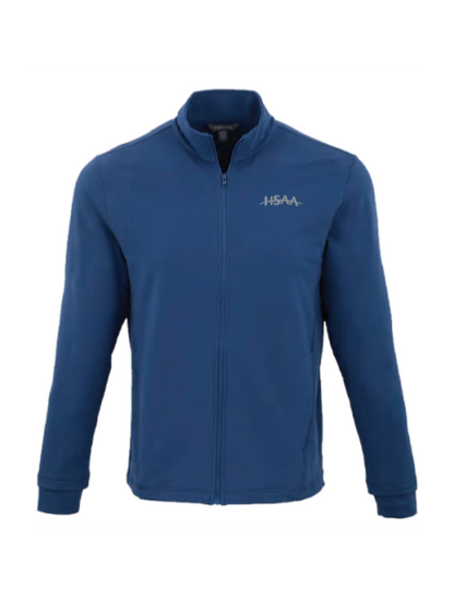Men's Lyon Eco Stretch Knit Full Zip - River Blue