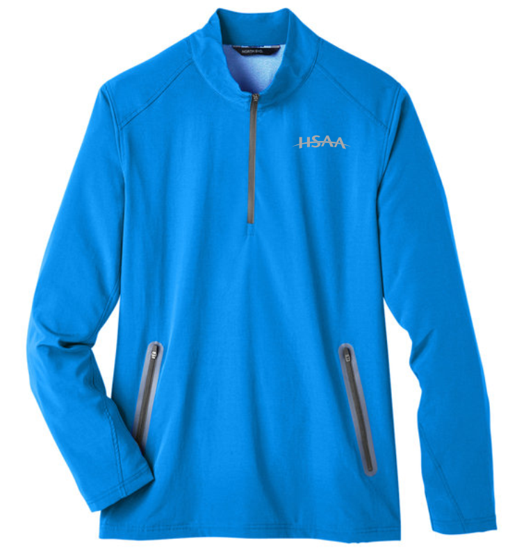 Men's Quest Stretch Quarter Zip - Blue