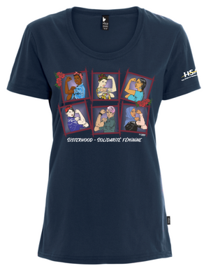 Navy Sisterhood Crewneck Tshirt