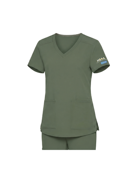 Women's Med Coutiure Scrub Top - Olive