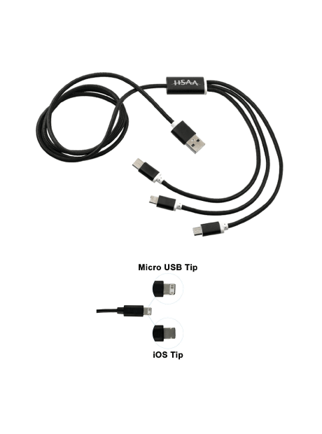 Realm 3in1 Long Charging Cable