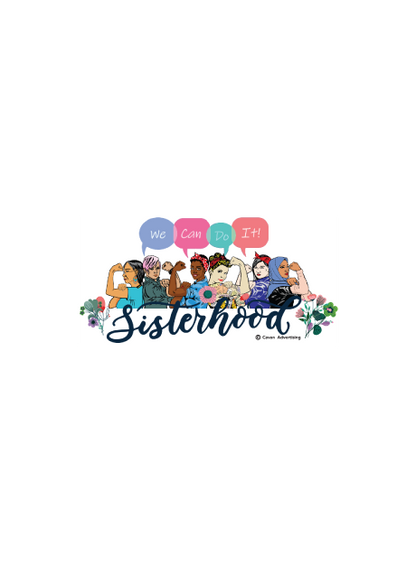 Sisterhood Crewneck Tshirt - Burgundy