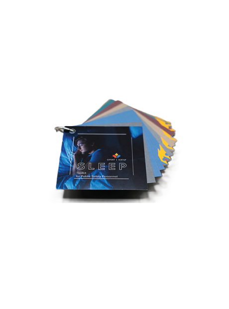 Sleep Toolkit Resource Cards (set of 30 cards with keyring, 3.5″ x 3.5″)