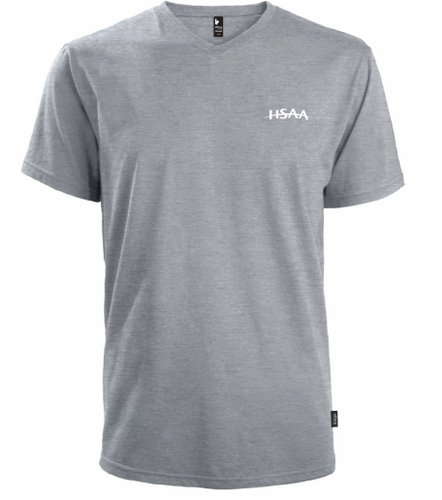 Unisex Grey Vneck Tshirt (3XL-5XL)